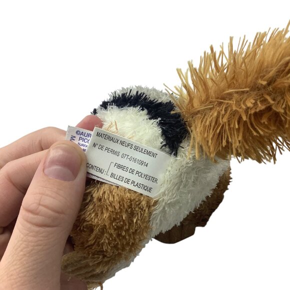 Aurora Plush Chip Chipmunk Stuffed Animal Toy 8" Brown Black Stripe Mini Flopsie - Picture 7 of 12